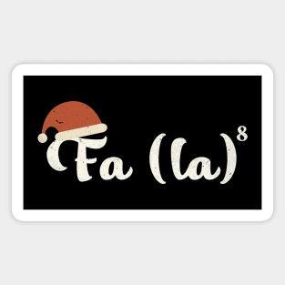 Fa la la Math Teacher Christmas - Vintage Magnet